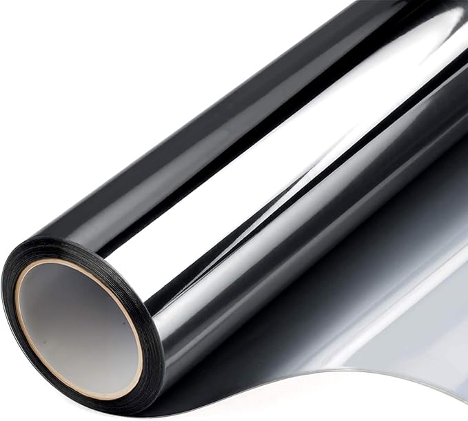 One Way Privacy Window Film Heat Control Mirror Tint 41.3Inx15.7Ft | Window Tint by FILMGOO