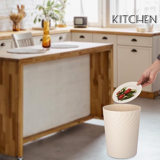 UUJOLY Plastic Small Bathroom Trash Can Wastebasket Garbage Can, Laundry Room - Image 5