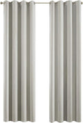 Yakamok Blackout Curtains 38x90 inch Light Beige Thermal Drapes-Bedroom | 2 by Yakamok