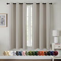 MIULEE Blackout Curtains for Bedroom 2 Panels 40 x 45 Inch Long Natural | by MIULEE