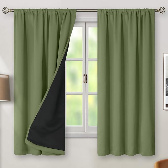 BGment Grass Green Blackout Curtains by BGment