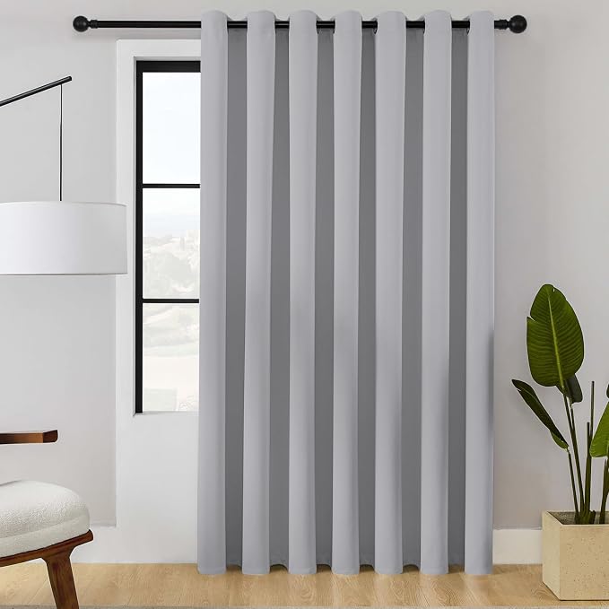ChrisDowa Room Divider Curtains 96 Inch Length Sliding Door Curtain 1 Panel | by ChrisDowa