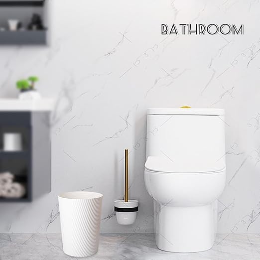 UUJOLY Small Bathroom Trash Can Wastebasket Garbage Can, 2 Pack | Open-Top - Image 6