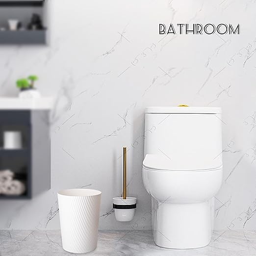 UUJOLY Small Bathroom Trash Can Wastebasket Garbage Can, 3 Pack | Open-Top - Image 2
