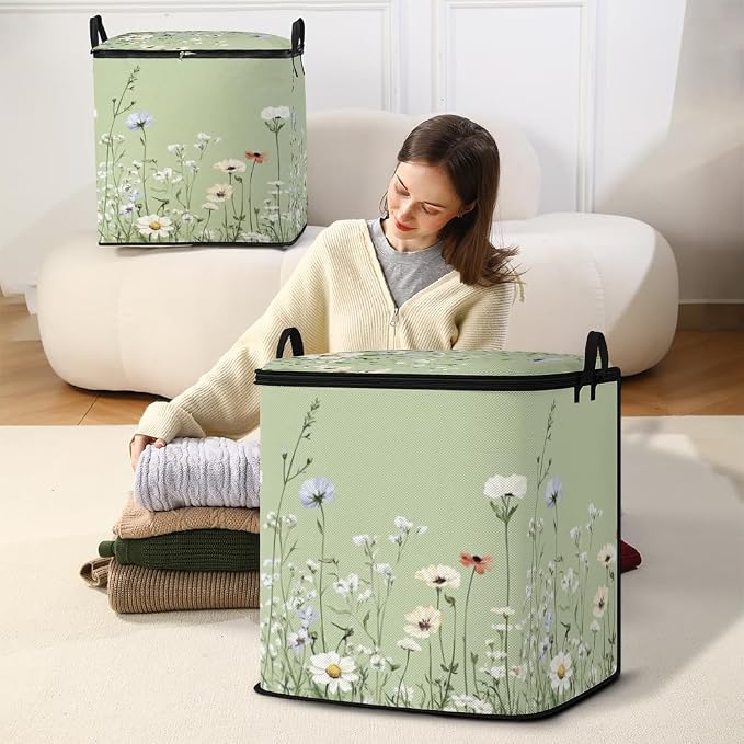 2pcs blanket storage bag for under bed, closet organizers 95L | clothing - Image 5