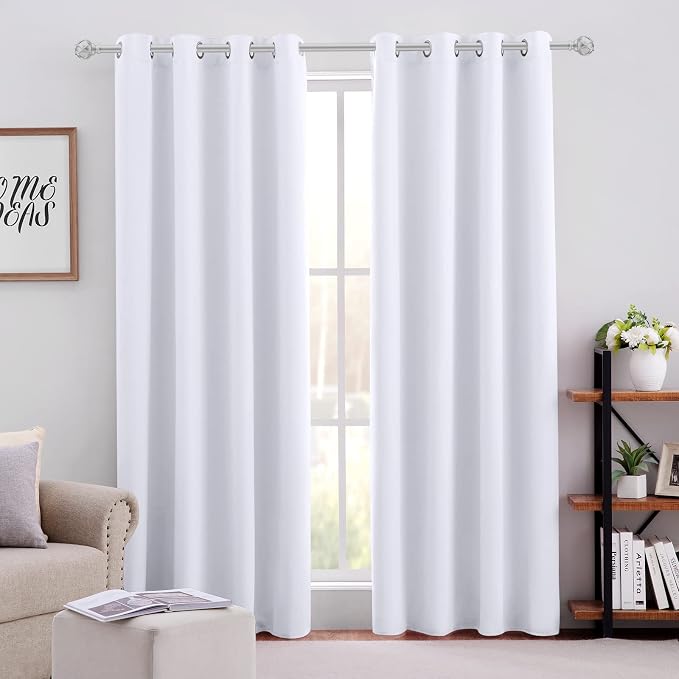 HOMEIDEAS Blackout Curtains | Room Darkening Soundproof Thermal Grommet Window by HOMEIDEAS