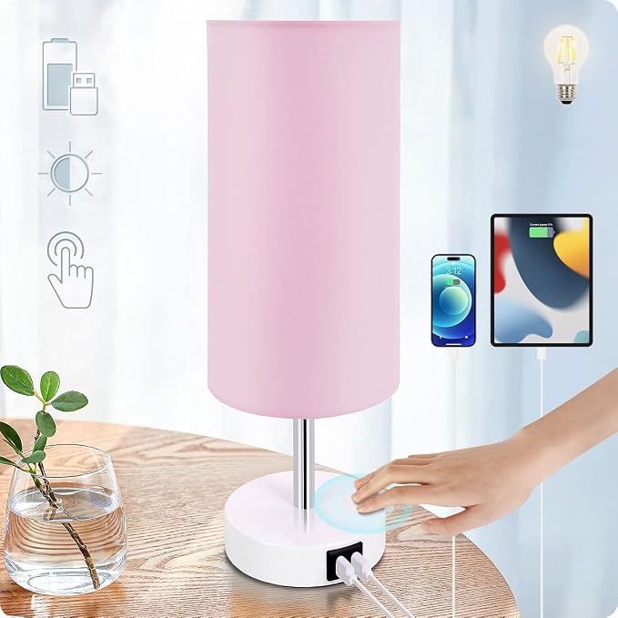 Yarra-Decor Desk Lamp with USB Port, Touch Control Desk Lamp with 3 Levels by Yarra-Decor