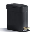 Small Bathroom Trash Can with Lid Soft Close-6L/1.6 Gal Slim Step Garbage by WelcometoCEROELDA