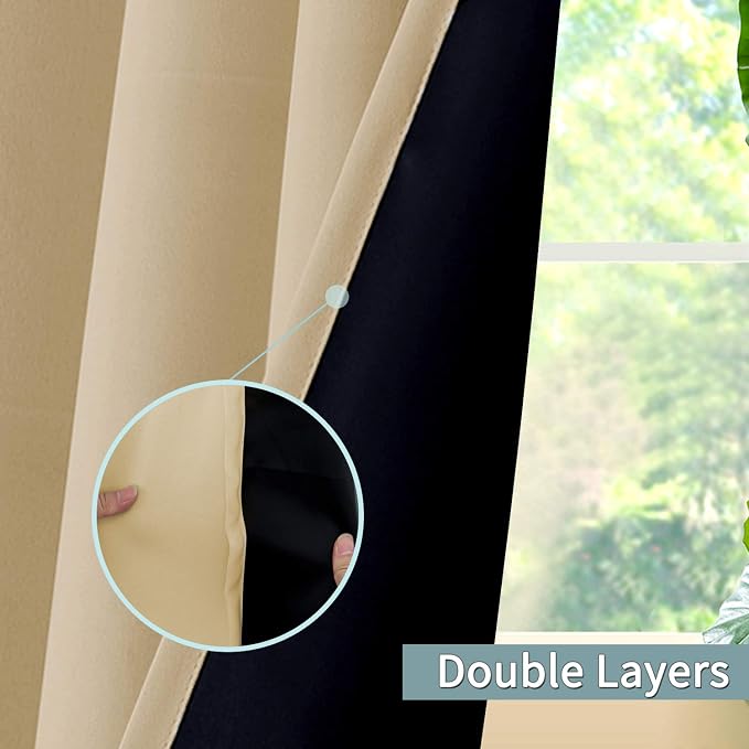 BGment Thermal Insulated 100% Blackout Curtains - Image 2