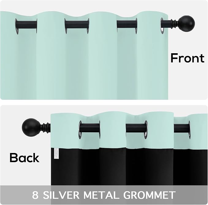 Yakamok Aqua Blackout Curtains 72 inches Long - Image 6