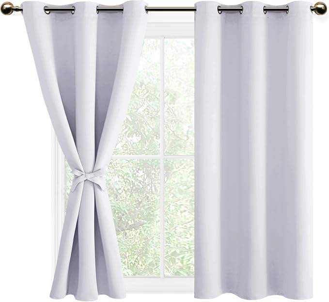 DWCN White Curtains for Bedroom by DWCN