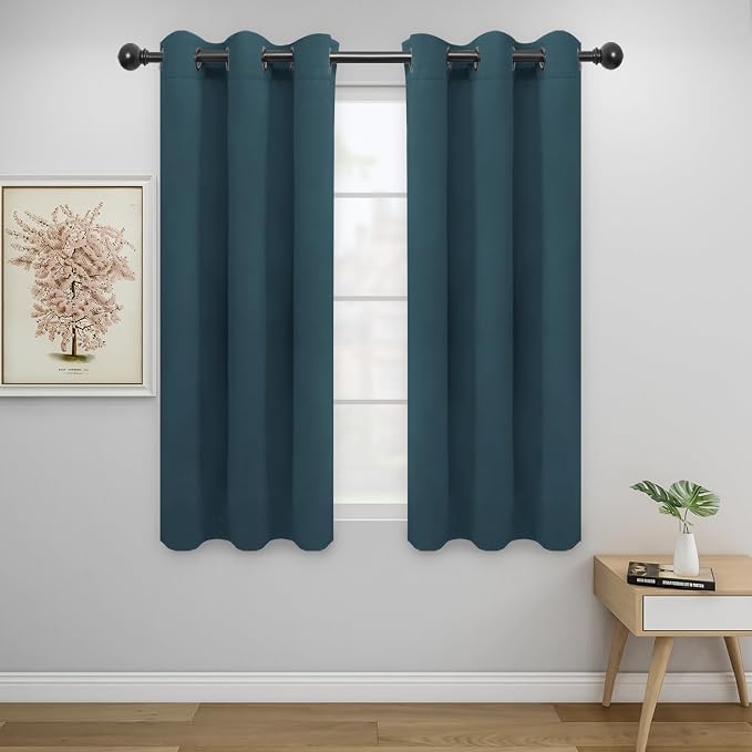 Easy-Going Thermal Grommet Blackout Curtains, 2 Panels 34x54 in, Noise Reduction by Easy-Going