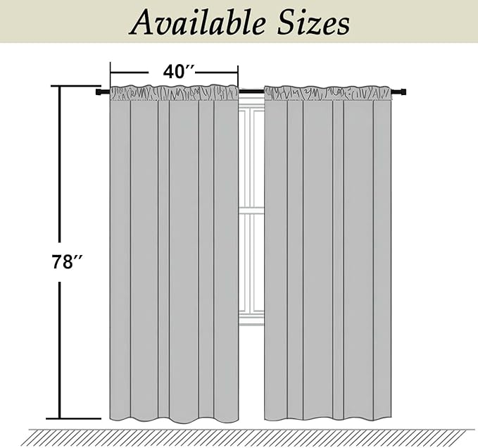 Simplebrand Ava Denim Blackout Curtains - Image 9