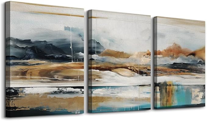 MHARTK66 Wall Art for Living Room, Abstract Nature Landscape Modern Canvas by MHARTK66