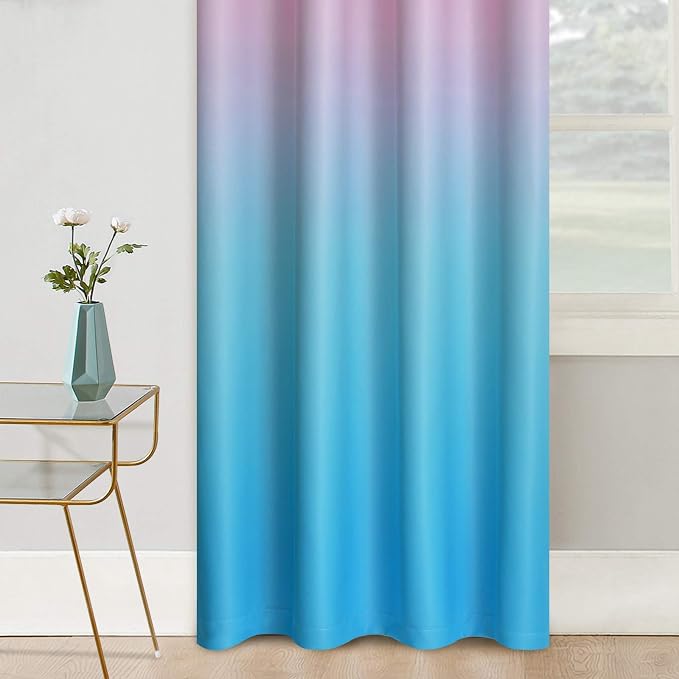 COSVIYA Grommet Ombre Room Darkening Curtains 96 inches Long - Image 5