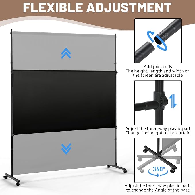 Single Panel Room Divider/Privacy Screen - Image 5