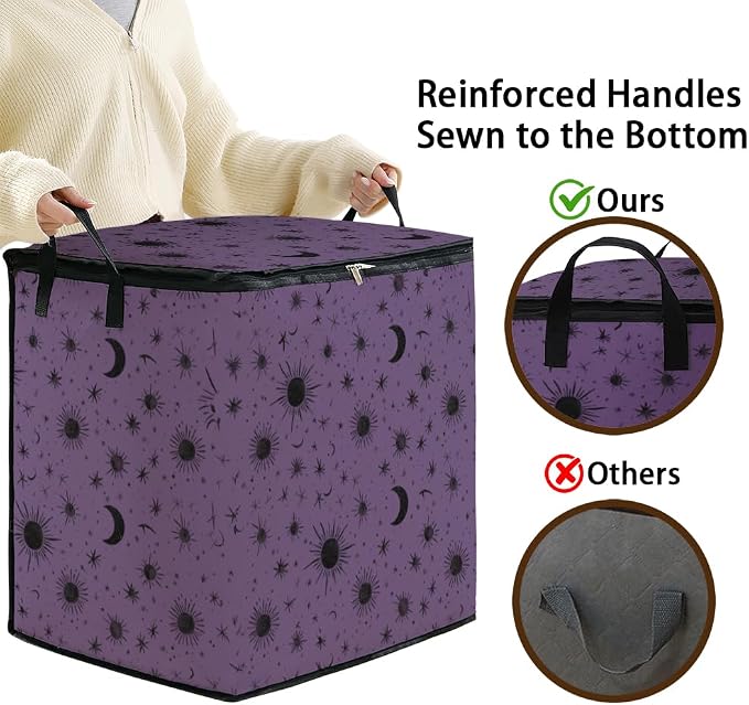 2pcs blanket storage bag for under bed, closet organizers 95L | clothing - Image 4