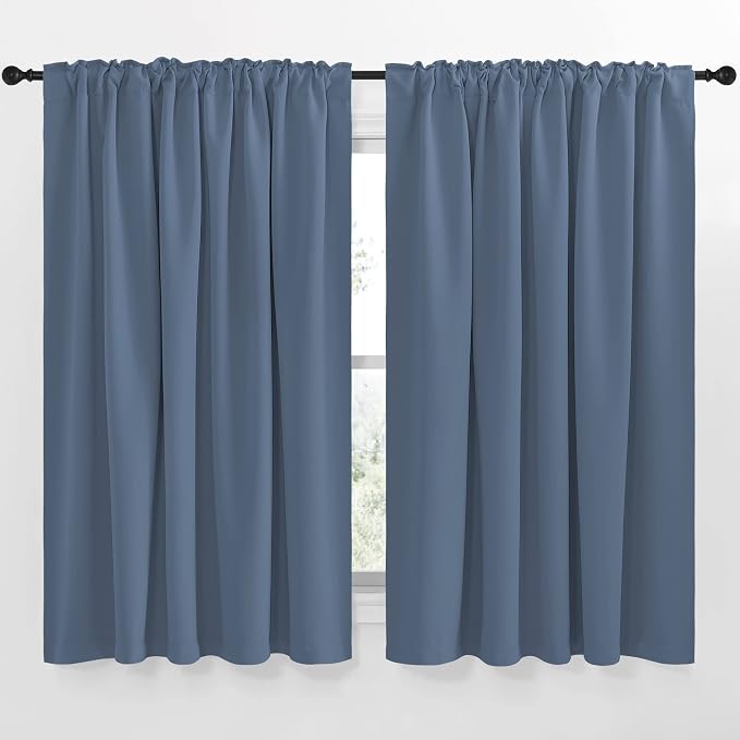 NICETOWN Extra Wide Kitchen Room Darkening Curtains, Privacy Window Treatment - Image 2