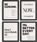 DSHFG Motivational Pictures Office Wall Decor Prints Set of 4, Inspirational by Unknown