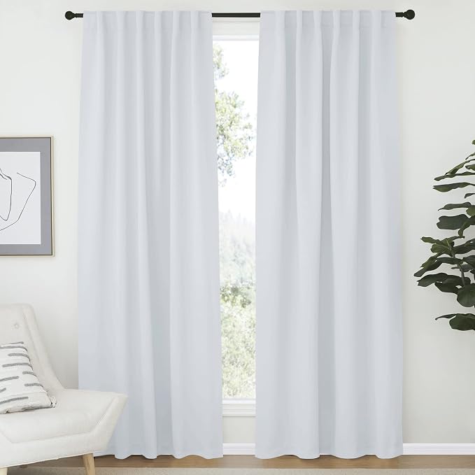 NICETOWN Blackout Living Room Curtains 80 inches Long, 1 Pair, Thermal by NICETOWN