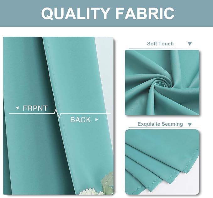 ChrisDowa Blackout Curtains for Bedroom 90 Inch Door Curtain, 1 Panel | 52W x - Image 4