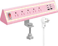 Desk Clamp Power Strip with Nightlight, 40W Fast Charging, 6FT Extension Cord by NYYTGE
