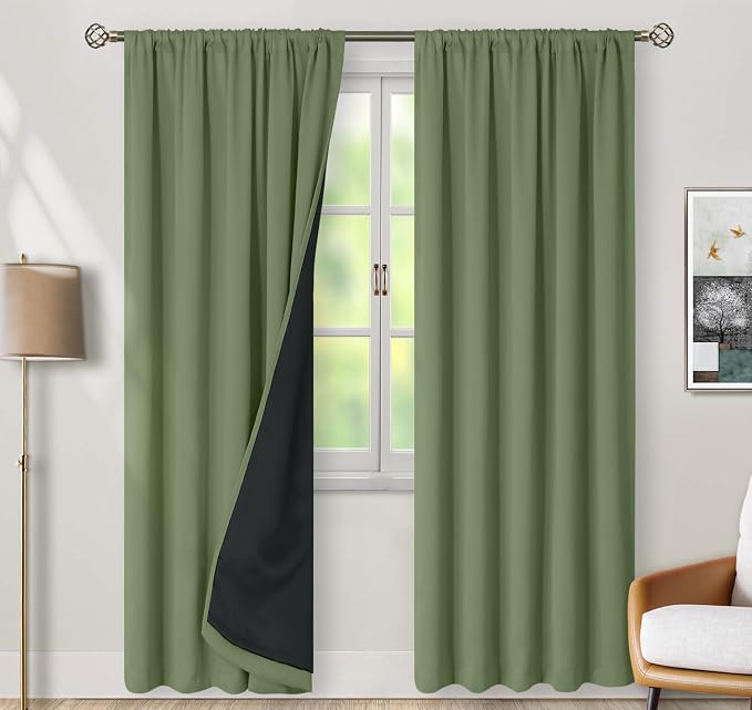 BGment 78 Inch Curtains for Living Room, 100% Blackout Curtains for Bedroom - Image 2