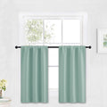 RYB HOME Kitchen Blackout Curtains Over Sink 36 inch Length, Rod Pocket | by RYBHOME