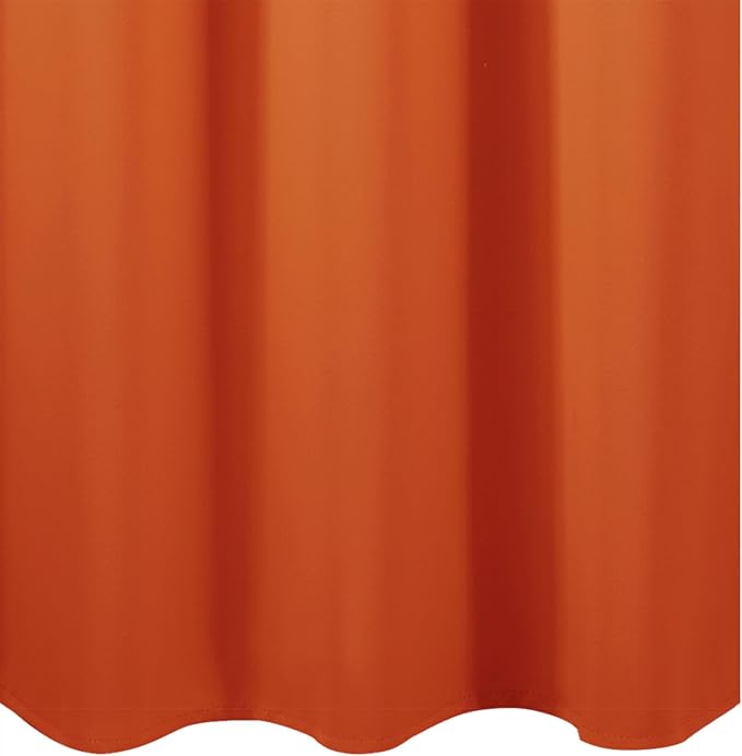 Orange Blackout Curtains/38 x 54 Inch/Set of Two Panels Grommet Living Room - Image 8