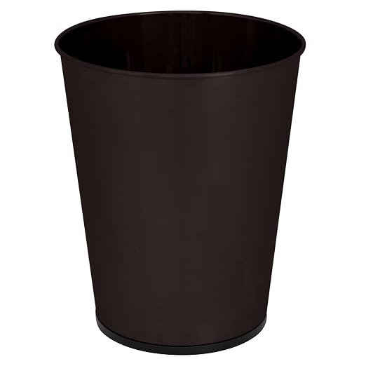 Bath Bliss 5 Liter Small Wastebasket | Round Open Top | Trash Can | Bathroom | by BathBliss