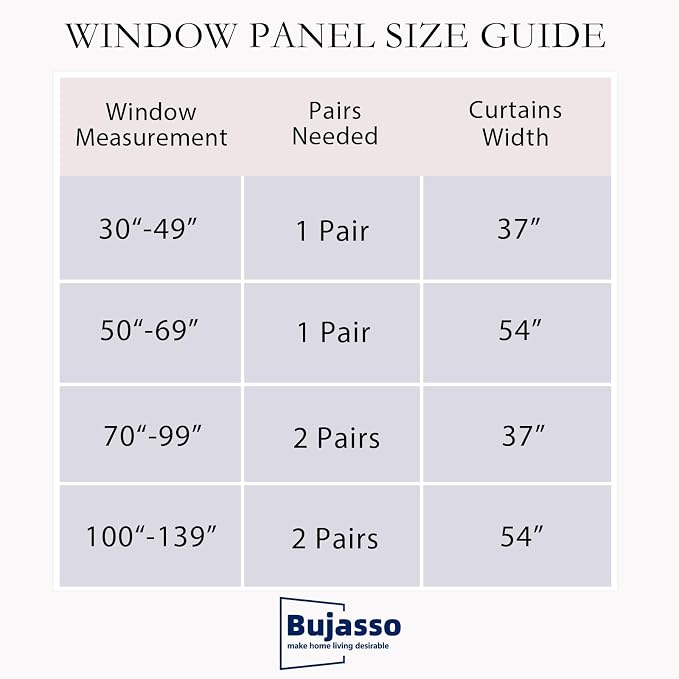 Bujasso Beige 80% Blackout Curtains - Image 5