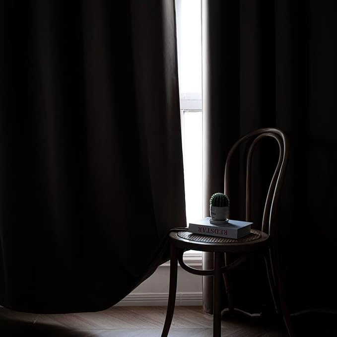 IGEMAEVE Blackout Curtains for Bedroom Grommet Khaki Custom | Bedroom | Living - Image 7