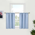 BGment Small Blue Curtains 36 Inch Length by BGment