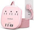 Cruise Ship Travel Essentials, 22.5W/4.5A Flat Plug Power Strip, Power Strip No by OneBeat