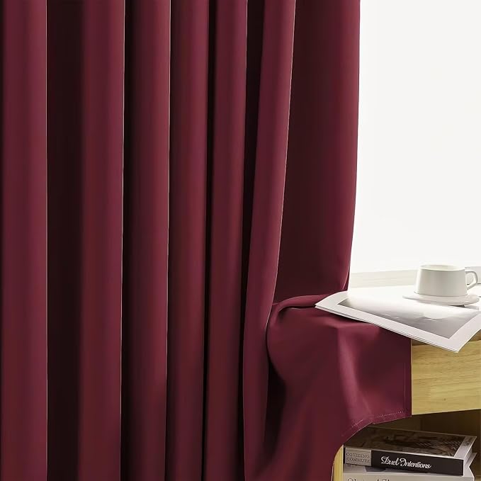 Joydeco Blackout Curtains for Bedroom 90 inch Long 2 Panels, Thermal Insulated - Image 5