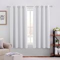 HOMEIDEAS Blackout Curtains 52 X 45 Inch Length Set of 2 Panels Greyish White by HOMEIDEAS