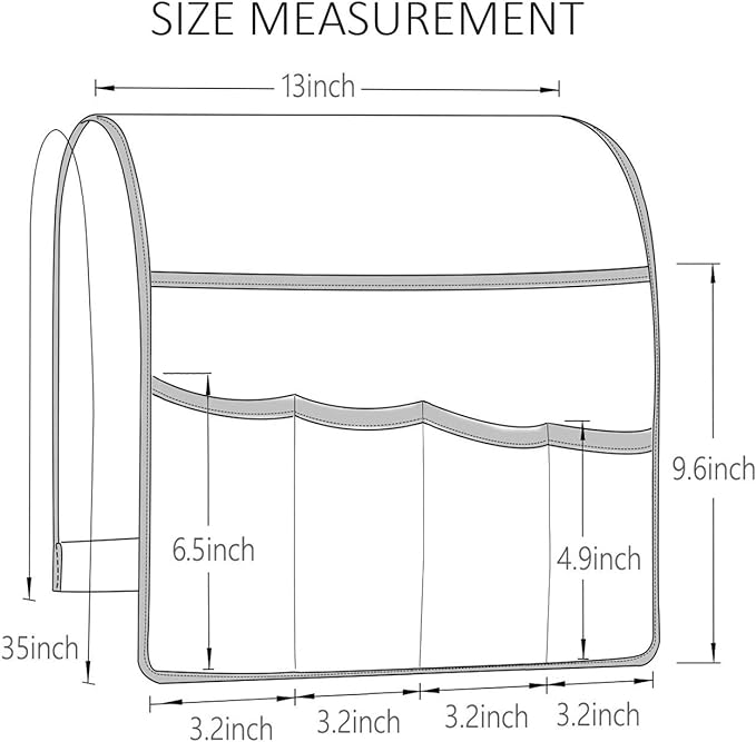 Sofa Armrest Organizer Non-Slip Arm Chair Hanging Caddy Remote Control Holder - Image 6