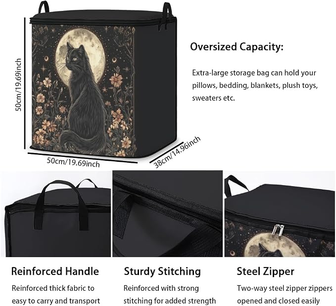 2pcs blanket storage bag for under bed, closet organizers 95L | clothing - Image 3