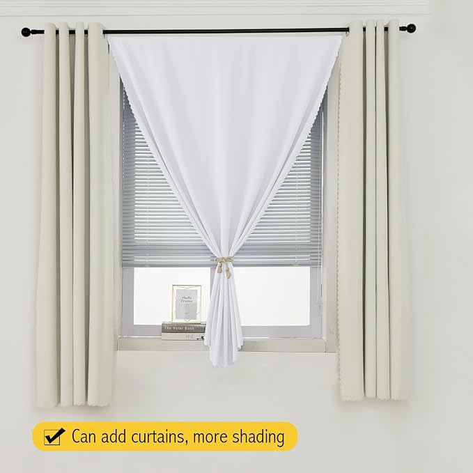 Stick On Blackout Curtains No Drill Required Self Adhesive Window Coverings - Image 8