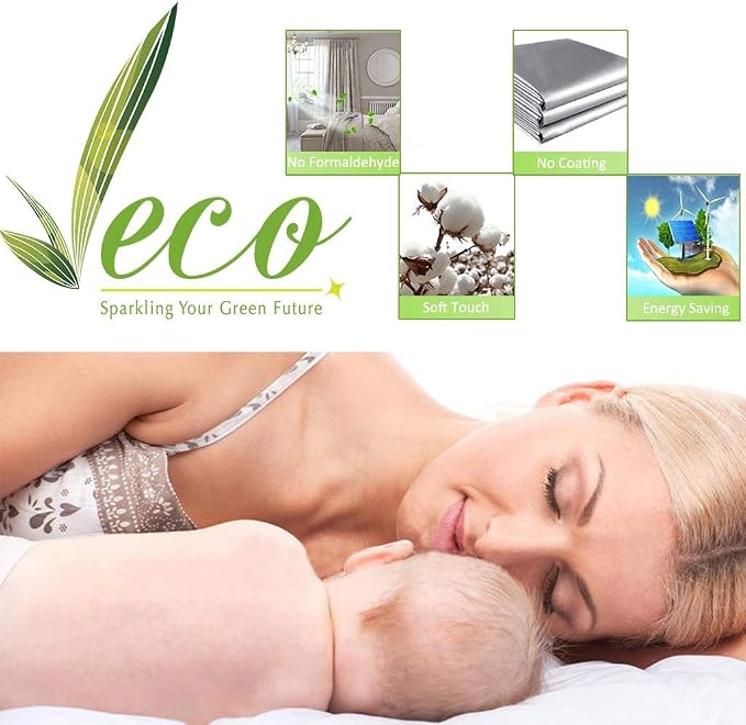 NICETOWN Natural 100% Blackout Lined Curtains, 1 Pair, 2 Thick Layers Narrow - Image 7