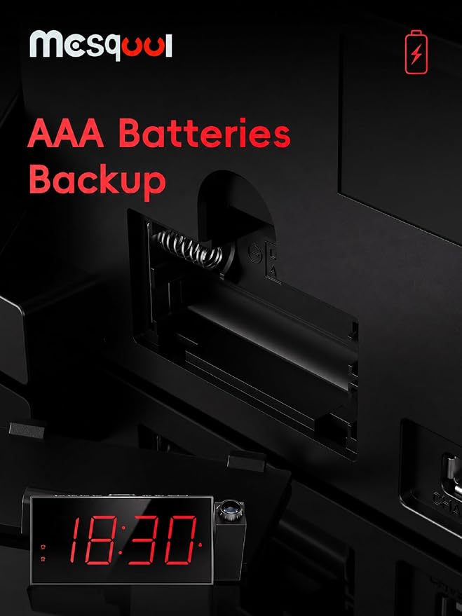 Mesqool Projection Alarm Clock - Image 9