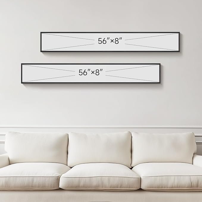 Large Framed Neutral Abstract Vertical Wall Art Set of 2, Modern Brown and - Image 5