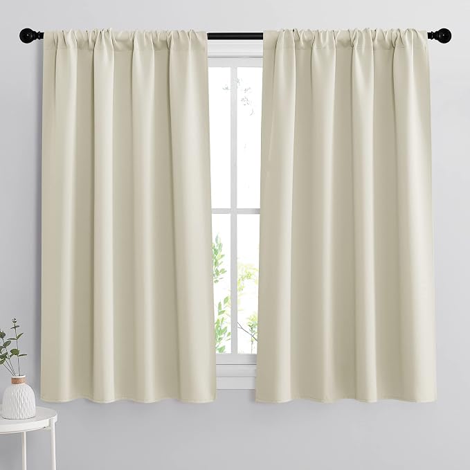 RYB HOME Extra Wide Curtains for Bedroom Living Dining Room 63 inches Long | by RYBHOME