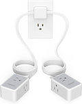 TESSAN Double Ended Flat Plug Power Strip, Twin Extension Cord 12 FT, Dual by TESSAN