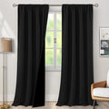 BGment Black Blackout Curtains for Living Room 108 Inch Length 2 Panels | by BGment