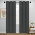 Easy-Going Thermal Grommet Blackout Curtains, 2 Panels 46x84 in, Dark Gray | by Easy-Going