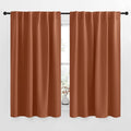 NICETOWN Halloween Blackout Curtain Blinds Window Panels, Burnt Orange Color by NICETOWN