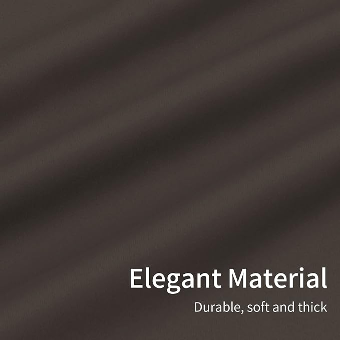 Easy-Going Thermal Grommet Blackout Curtains, 2 Panels 46x84 in, Taupe | - Image 6