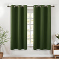 KOUFALL Olive Green 42x54 Inches Long Blackout Curtains by KOUFALL