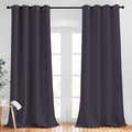 NICETOWN Greyish Purple Blackout Curtains 90 inches Long, Grommet Thermal by NICETOWN